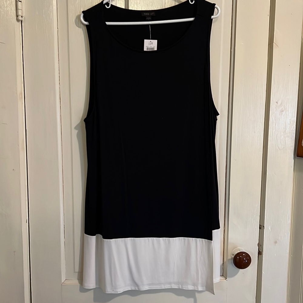 J Jill Tunic XL. Black and cream. New!